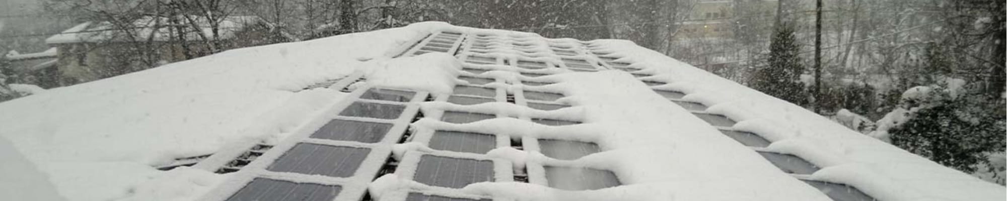 How to melt snow from solar panels?